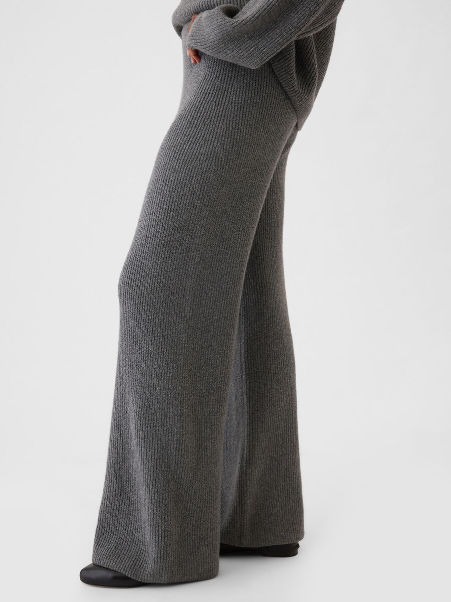 Pantalone a gamba larga a coste inglesi Donna_4