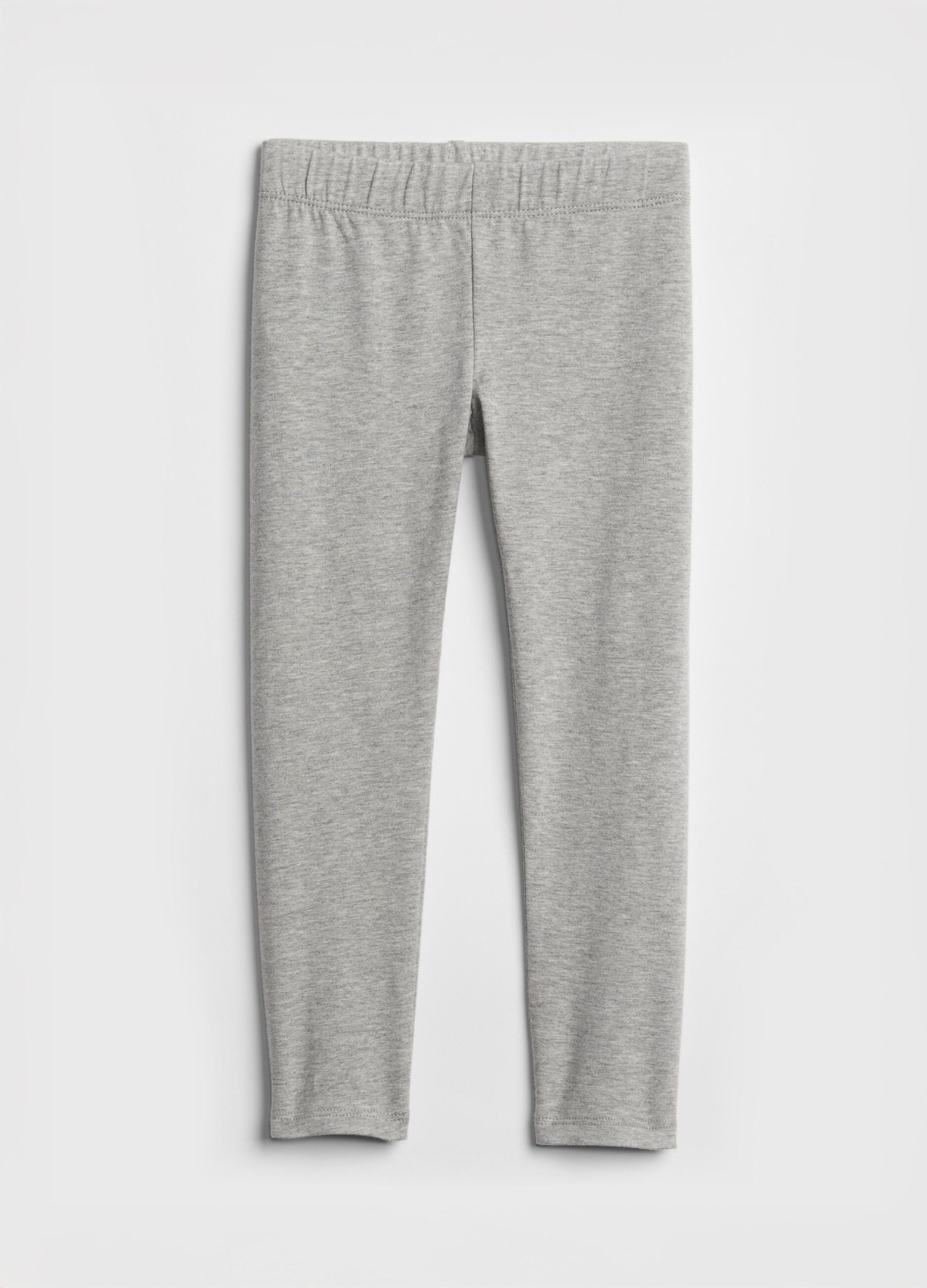 Leggings grigi in cotone elasticizzato