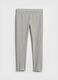 Leggings grigi in cotone elasticizzato_0