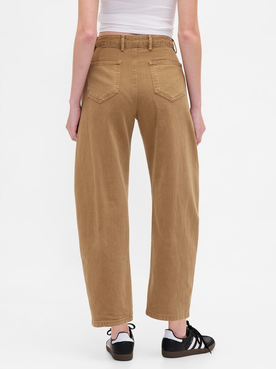 Brown Cotton Trousers Woman_2