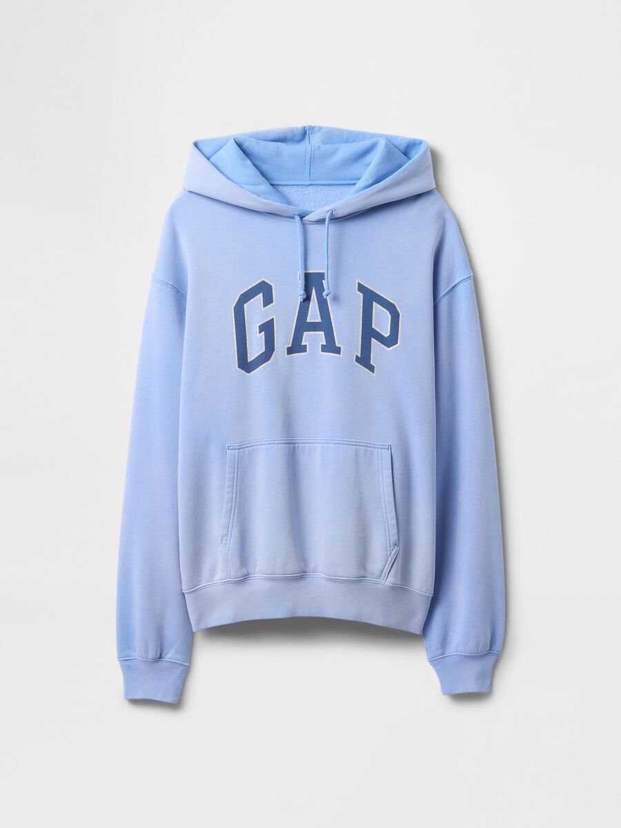 Felpa con cappuccio azzurra GAP Unisex_4
