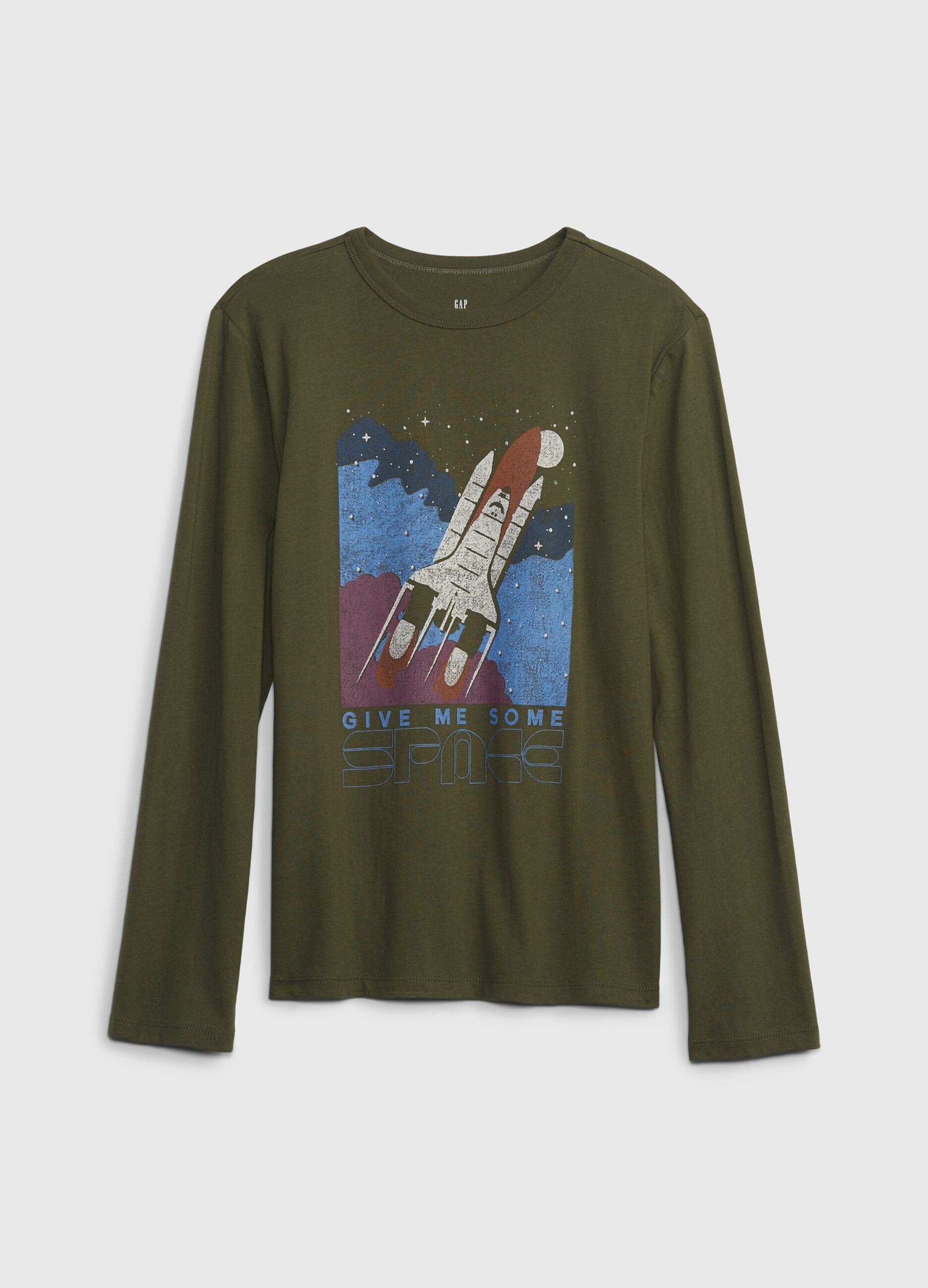 T-shirt with spaceship print