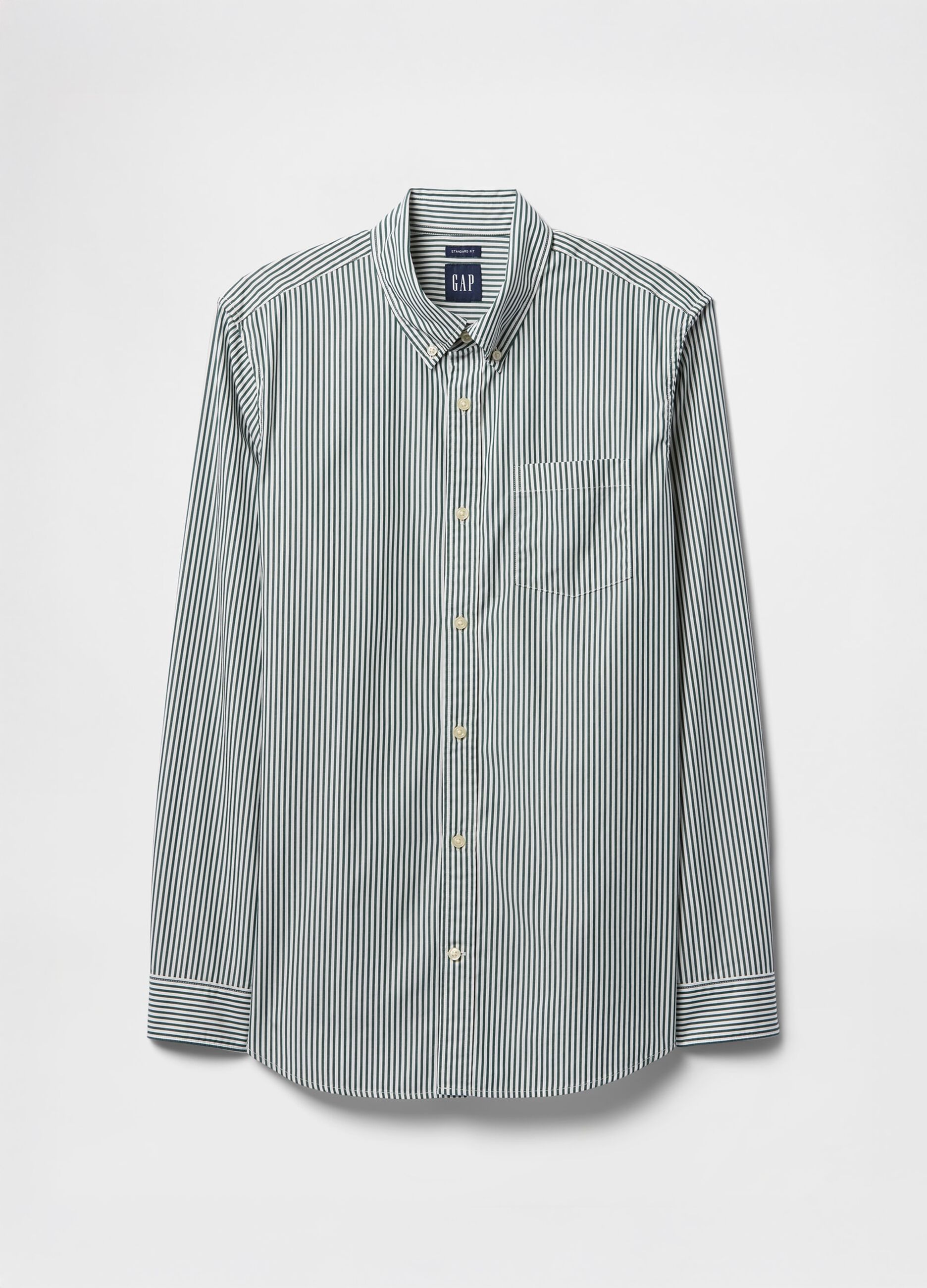 Camicia a righe verdi e bianche GAP_3