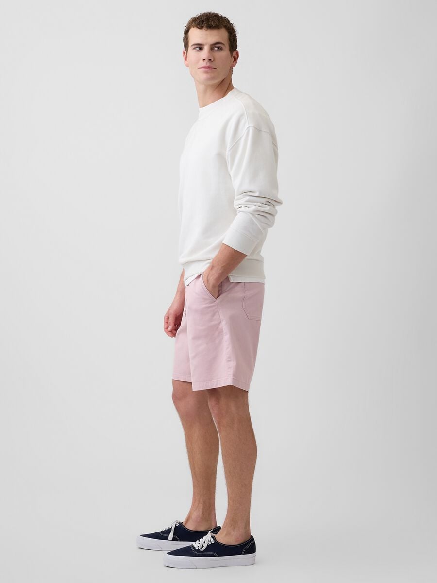 Stretch cotton shorts Man_4