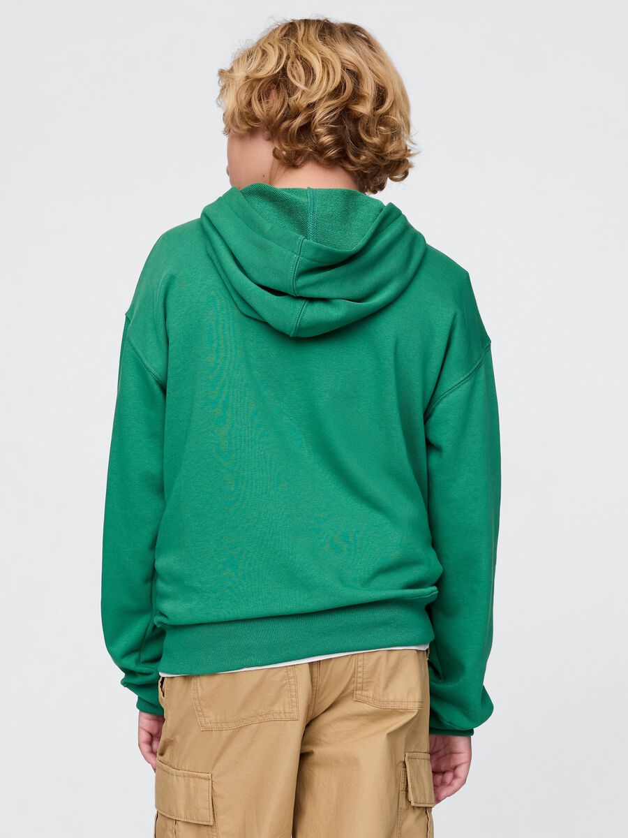 Green Hooded Sweatshirt GAP Kids Boy_1