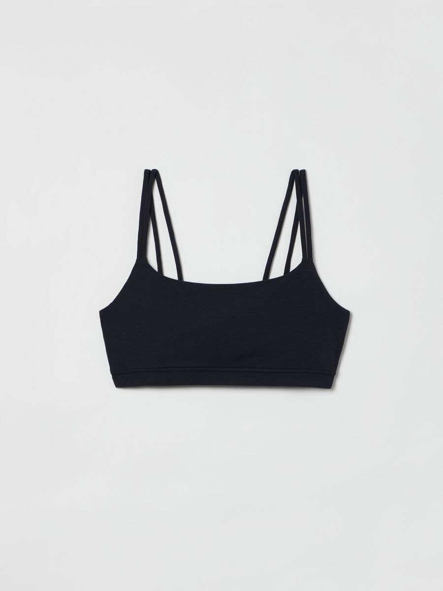 Sports bralette with double shoulder straps Woman_1