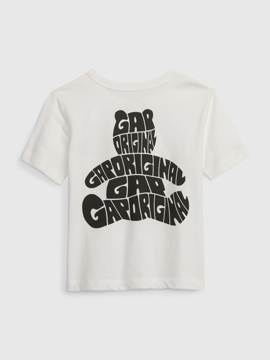 Organic cotton T-shirt with print Newborn Boy_1