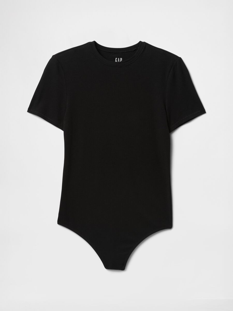 Body nero elasticizzato Donna_3