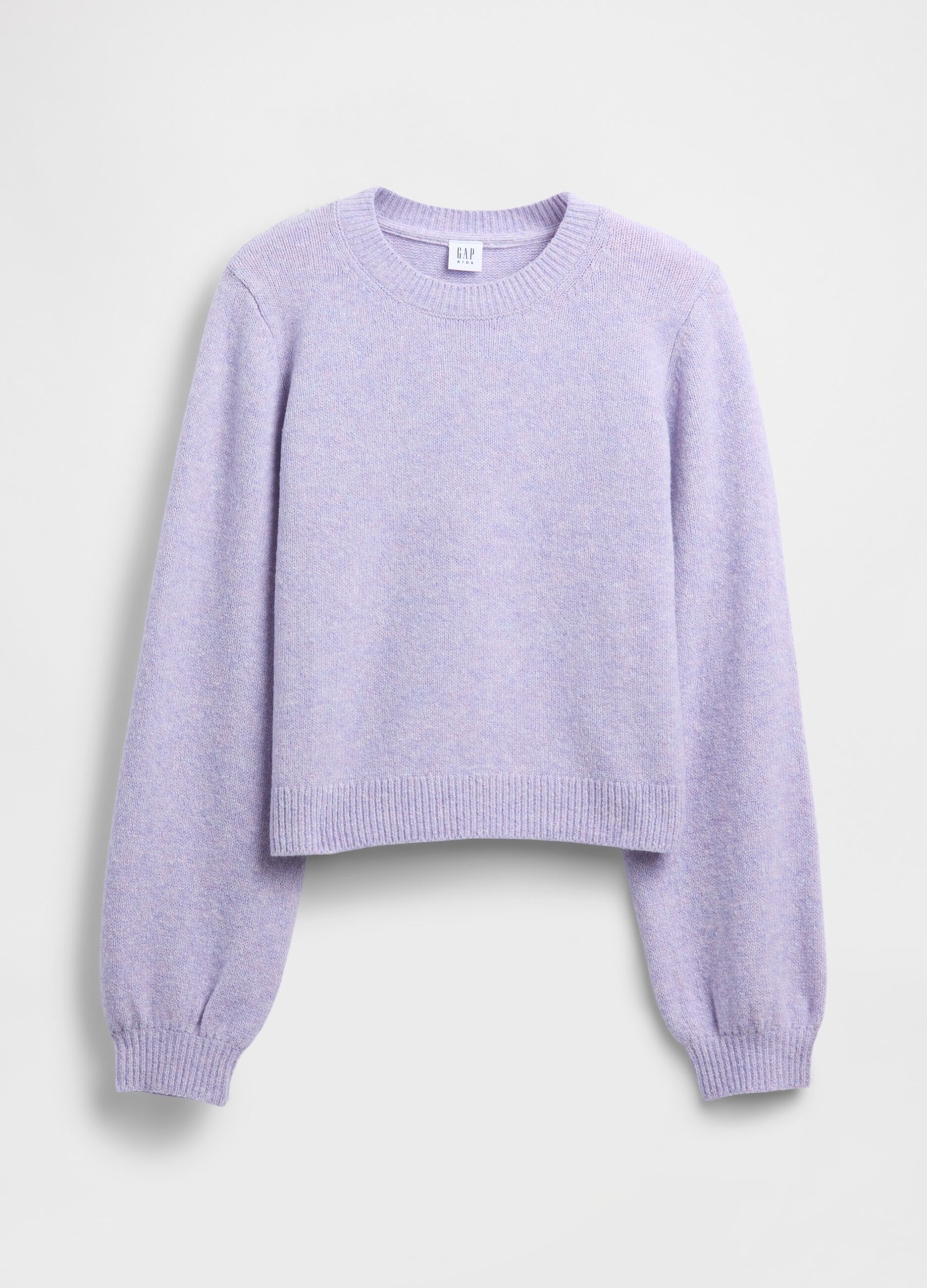 Pullover da ragazze in misto cotone viola