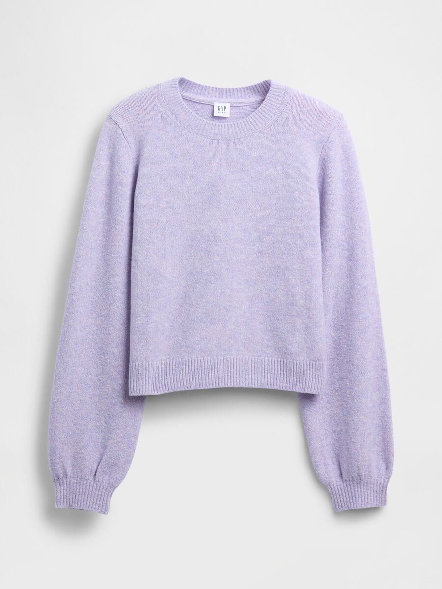 Pullover da ragazze in misto cotone viola Bambina_0