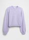 Pullover da ragazze in misto cotone viola_0