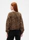 Brown Leopard Print Crew Neck Sweatshirt_1
