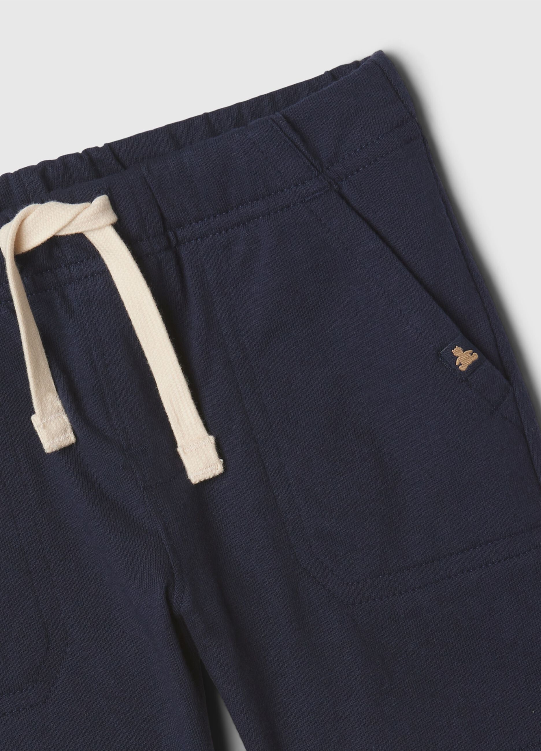 Bermuda in cotone con coulisse_2
