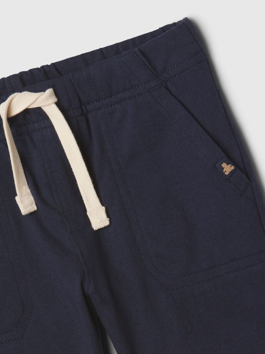 Bermuda in cotone con coulisse Bimbo_2