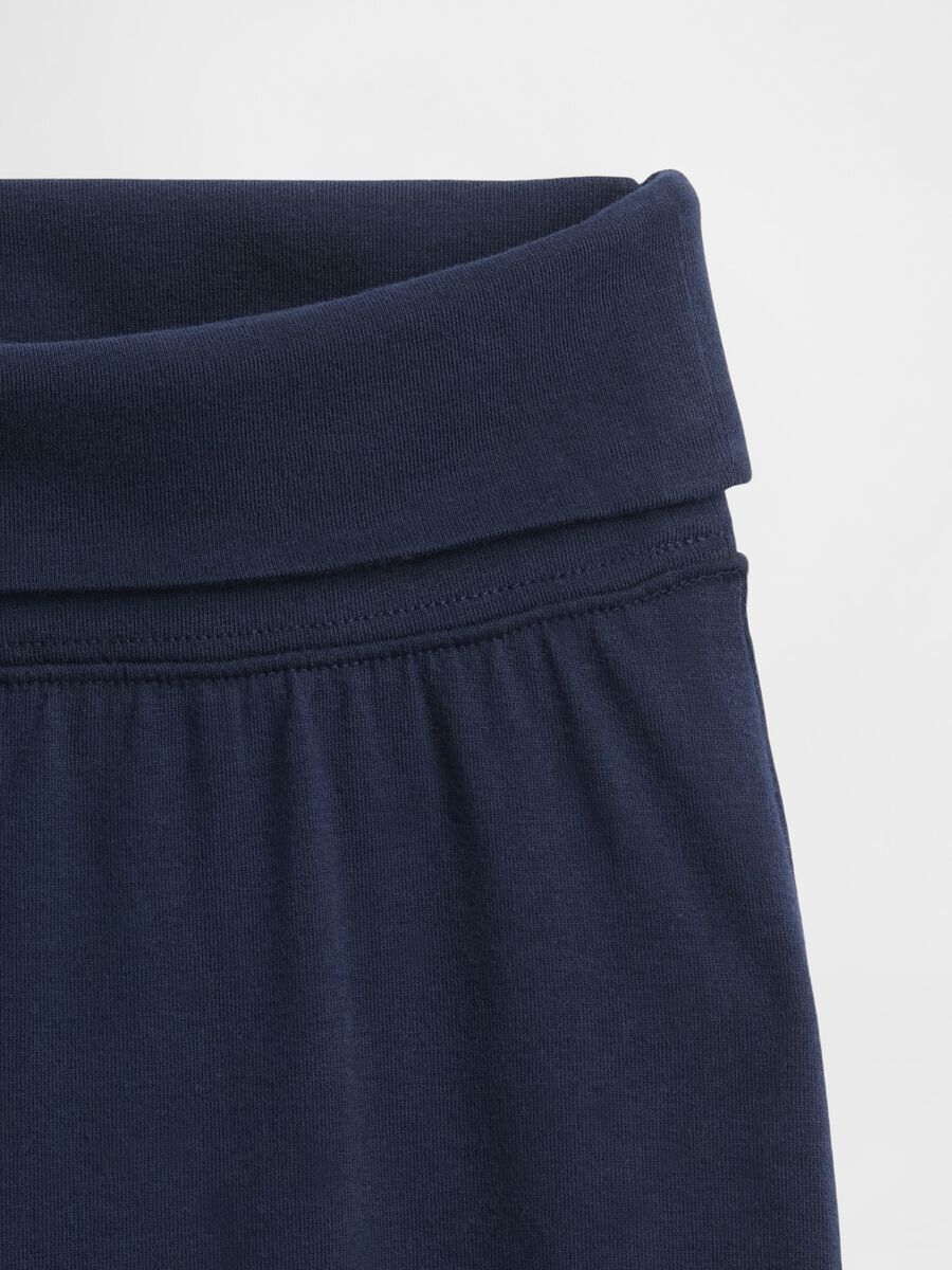Blue stretchy leggings for girls Girl_4