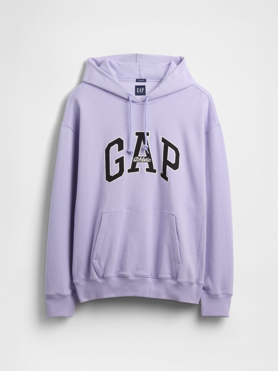 Purple Hooded Sweatshirt GAP Man_4