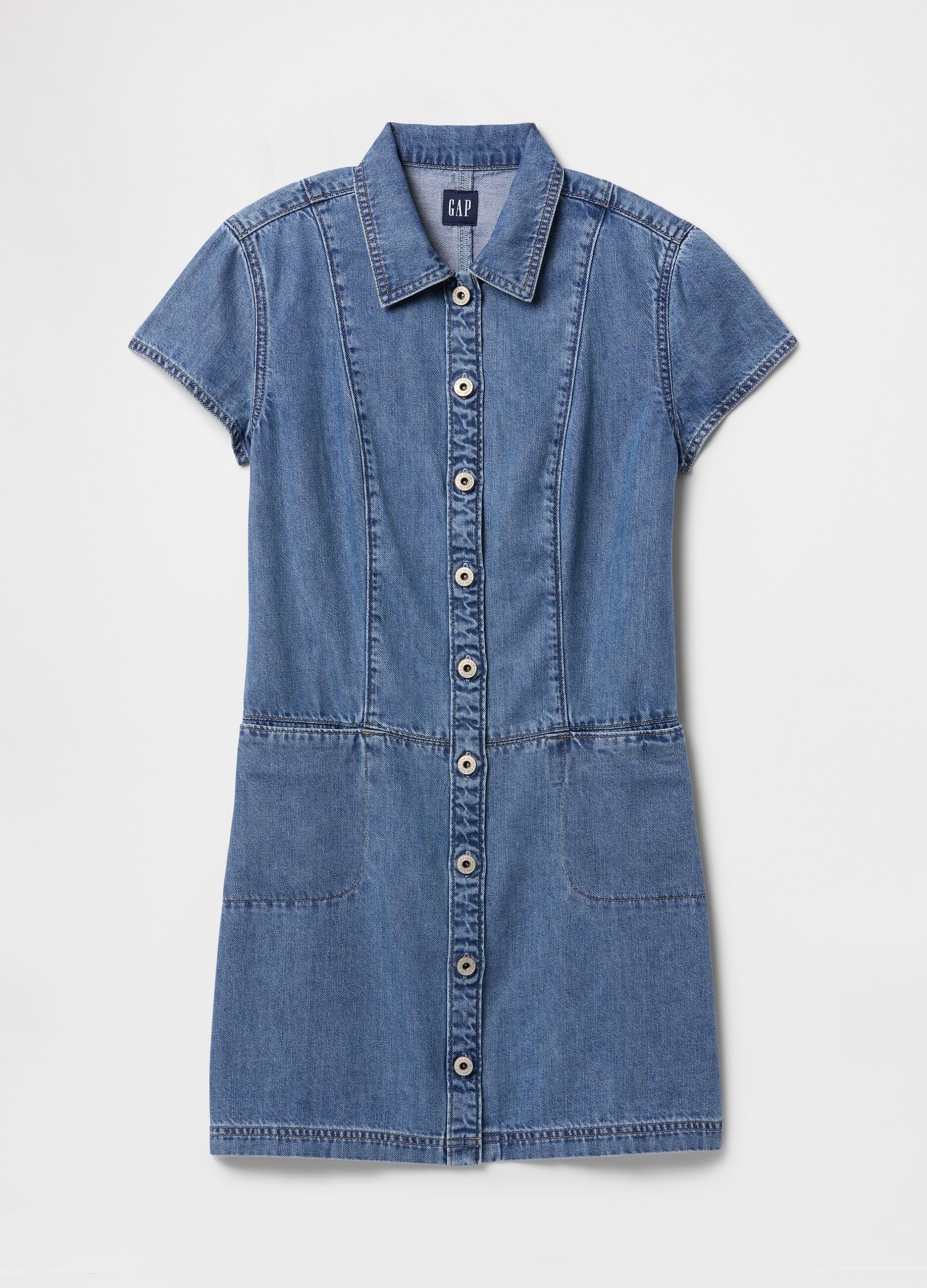 Abito in denim Gap con bottoni_6