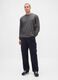 Maglia grigia elasticizzata a maniche lunghe_2