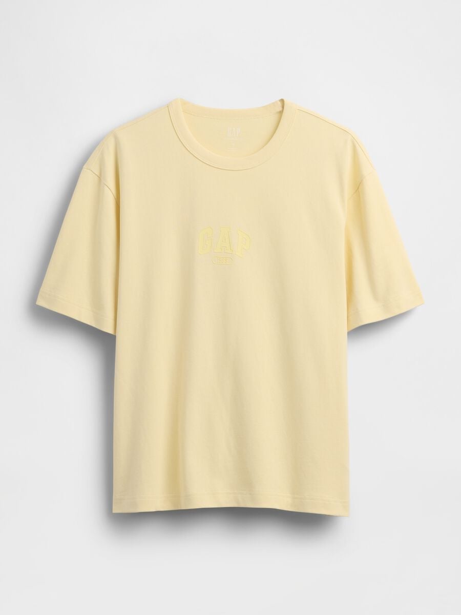T-shirt in puro cotone a maniche corte con logo GAP Uomo_3