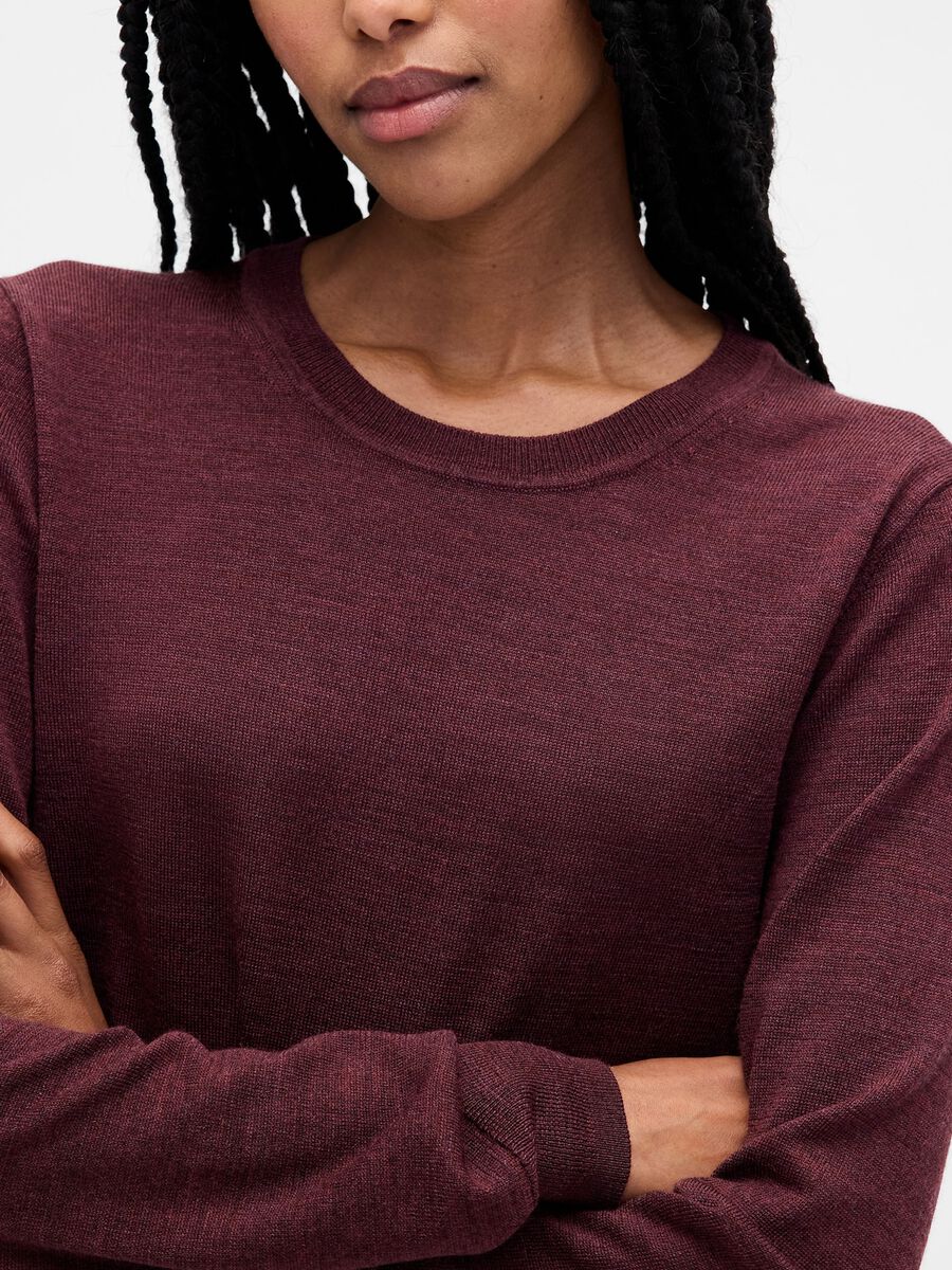 Purple pure wool jumper Woman_3
