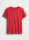 T-shirt girocollo in puro cotone rossa regular fit_3