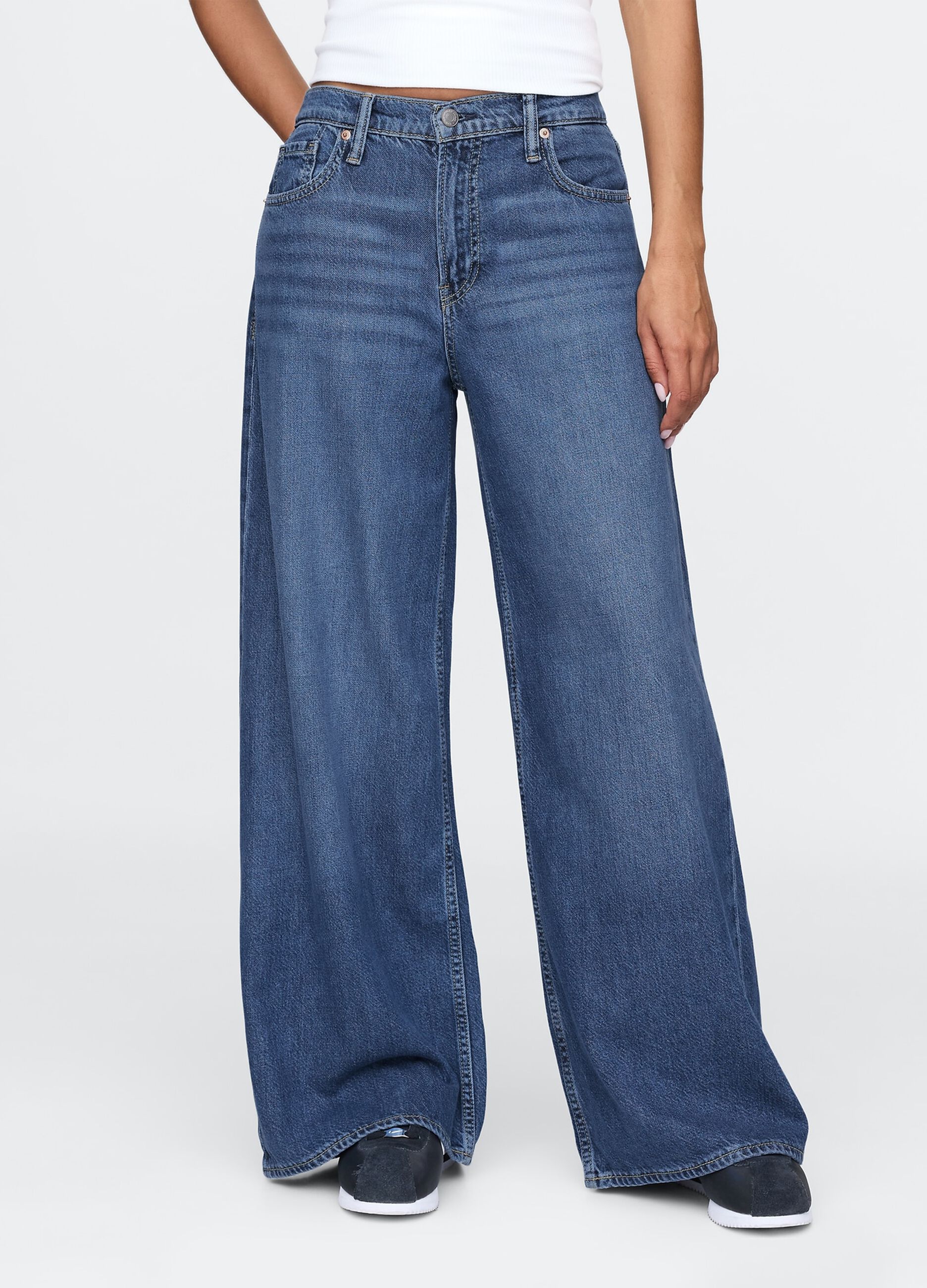Jeans a gamba larga denim Gap_1