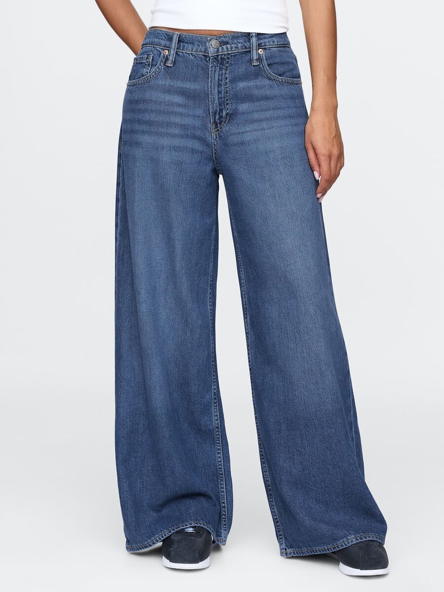 Jeans a gamba larga denim Gap Donna_1