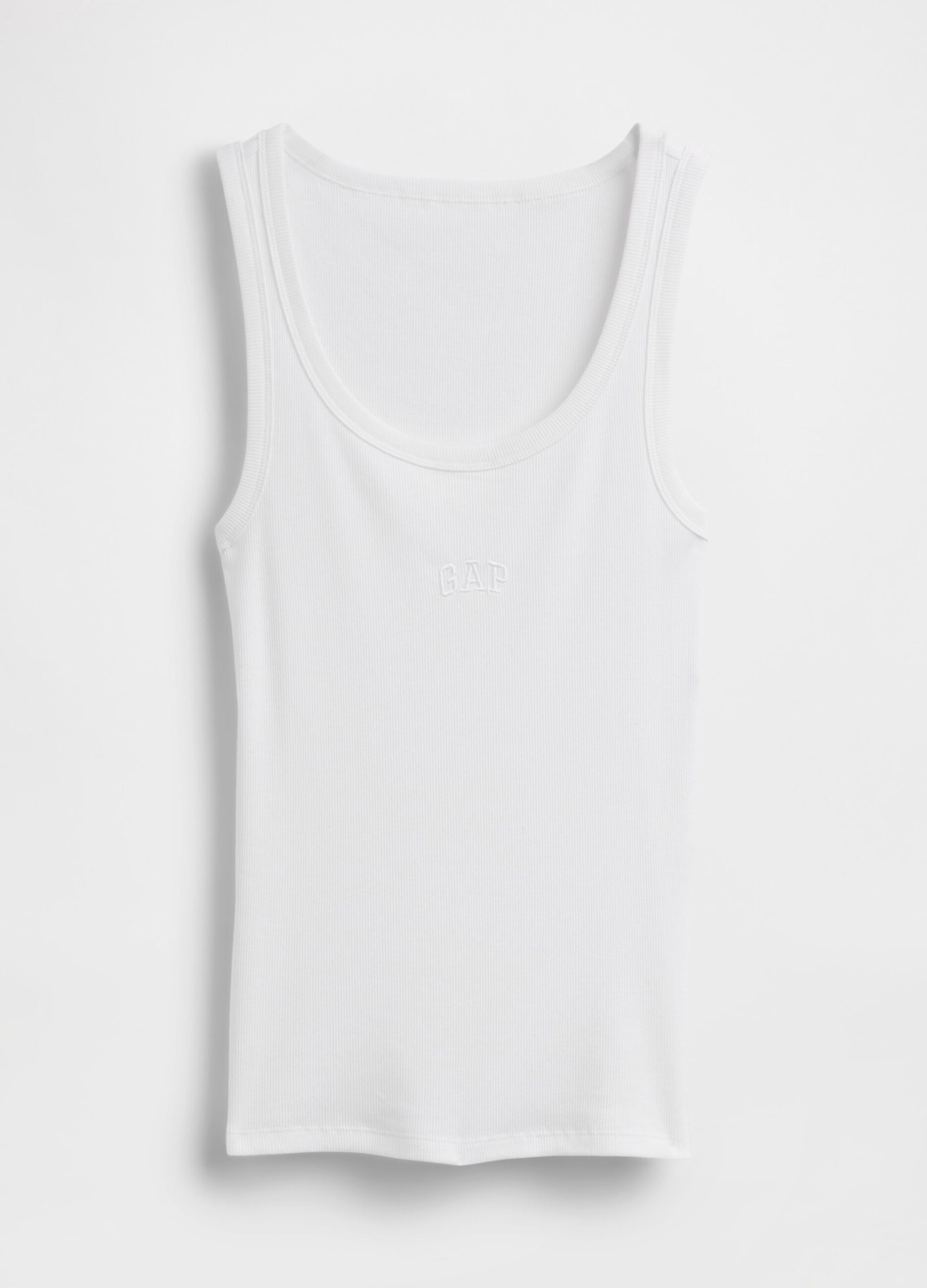 Tank top in cotone elasticizzato con logo GAP