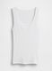 Tank top in cotone elasticizzato con logo GAP_4