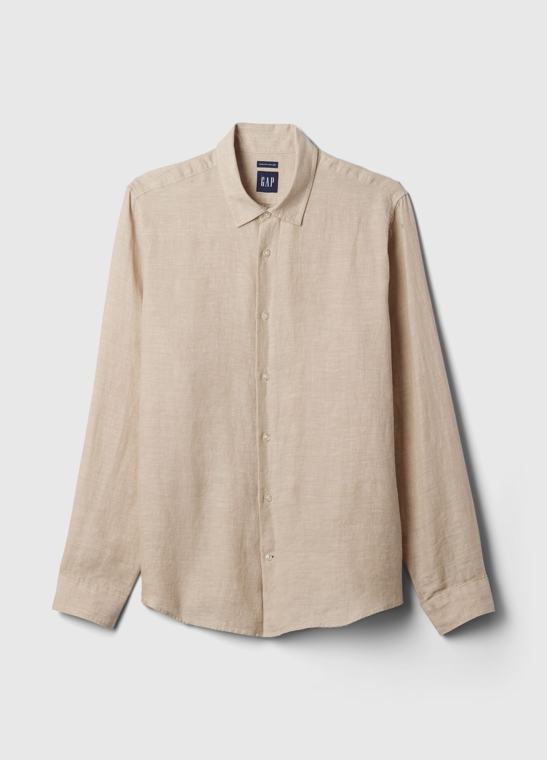 Camicia regular fit in lino_3