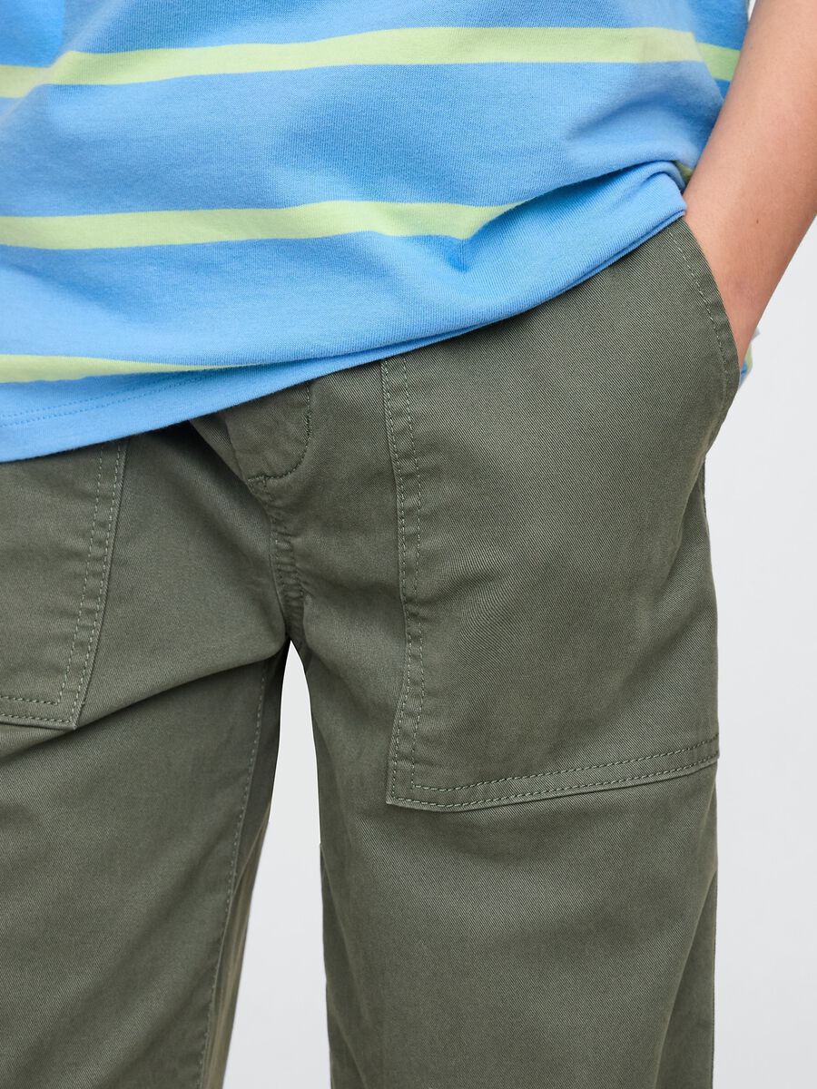 Boys' Green Cargo Trousers by GAP Kids Boy_3