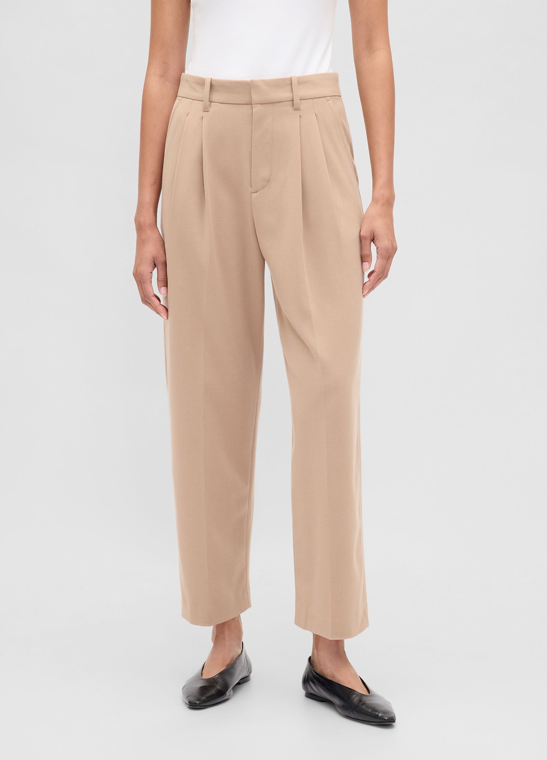 Pantaloni beige elasticizzati_1