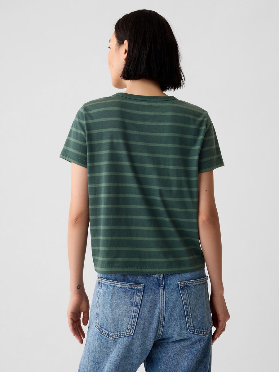 Organic cotton T-shirt with round neck Woman_2