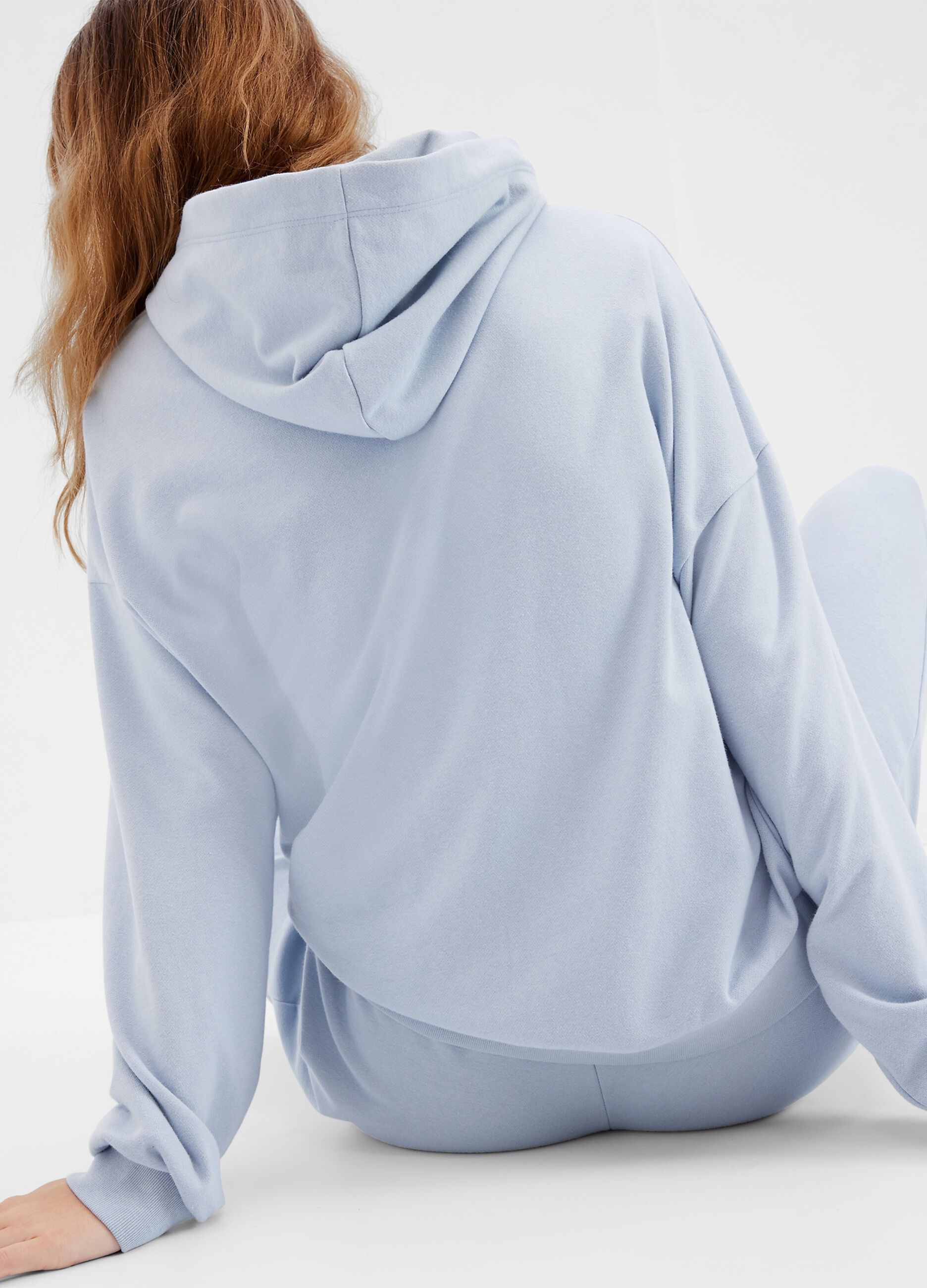 Oversized hoodie with logo print_1