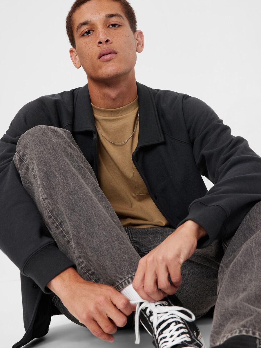 Straight-fit jeans in organic cotton Man_2