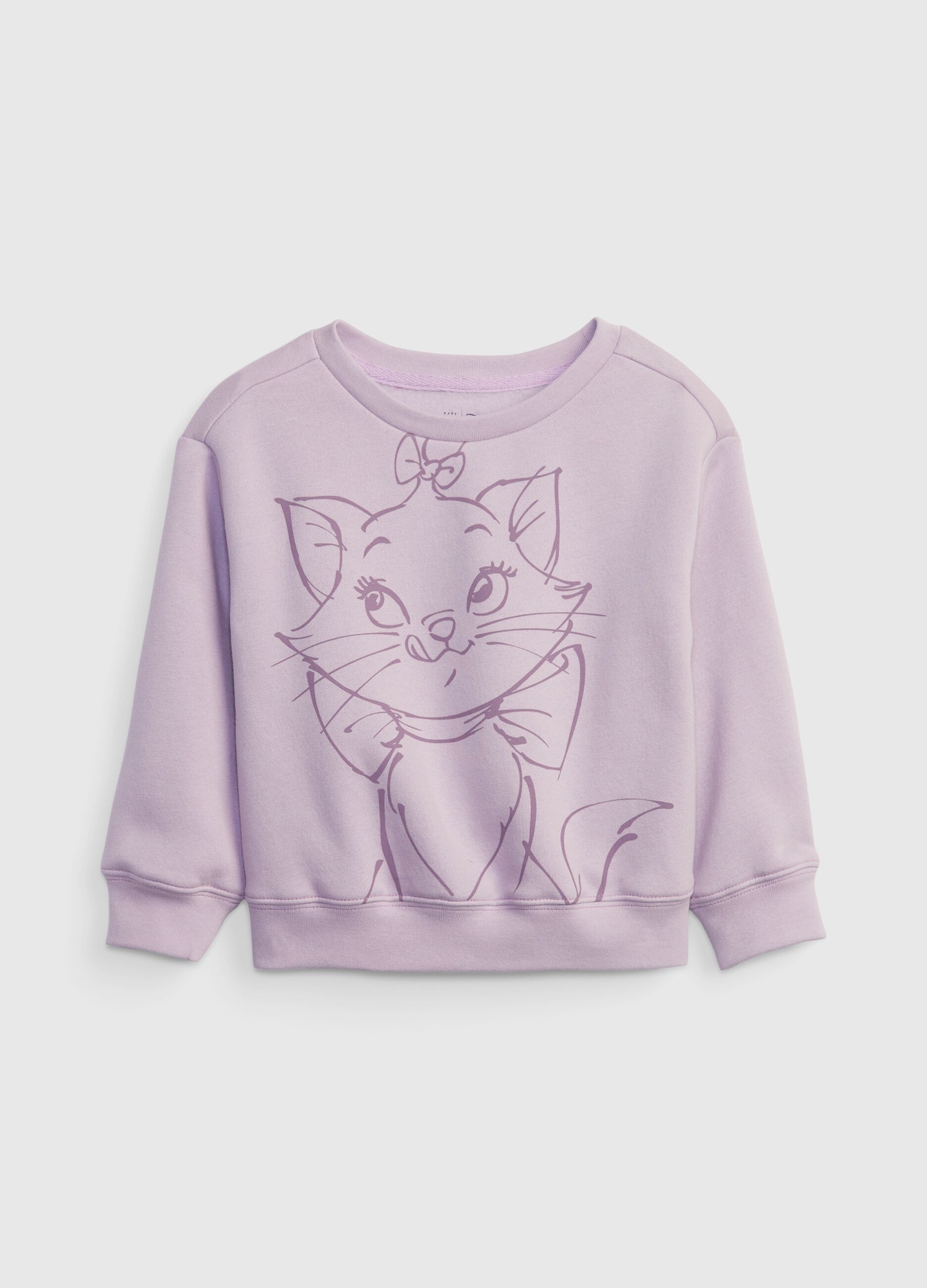 Oversized sweatshirt with Disney Marie print