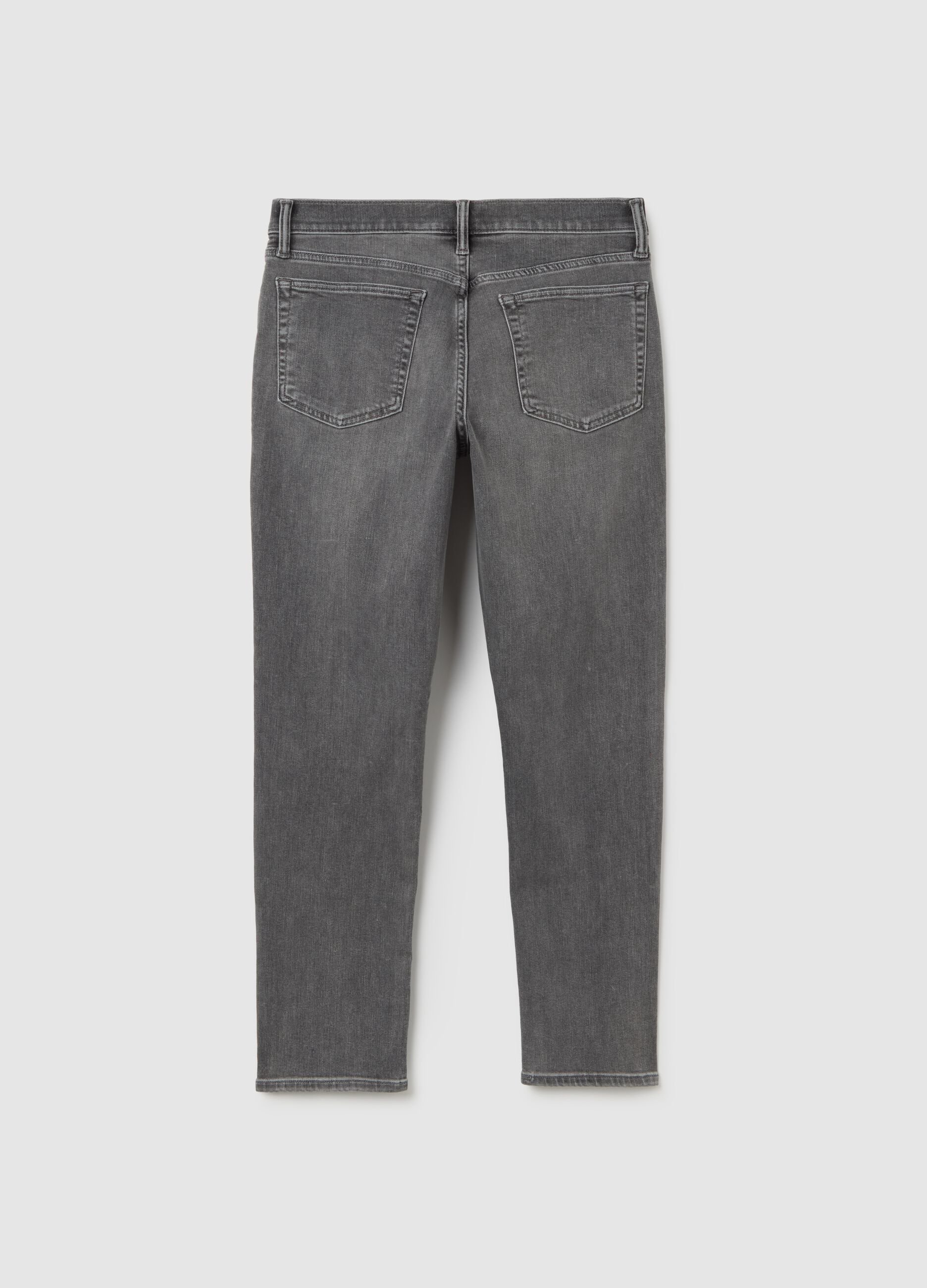 Stretch Grey Denim Trousers_1