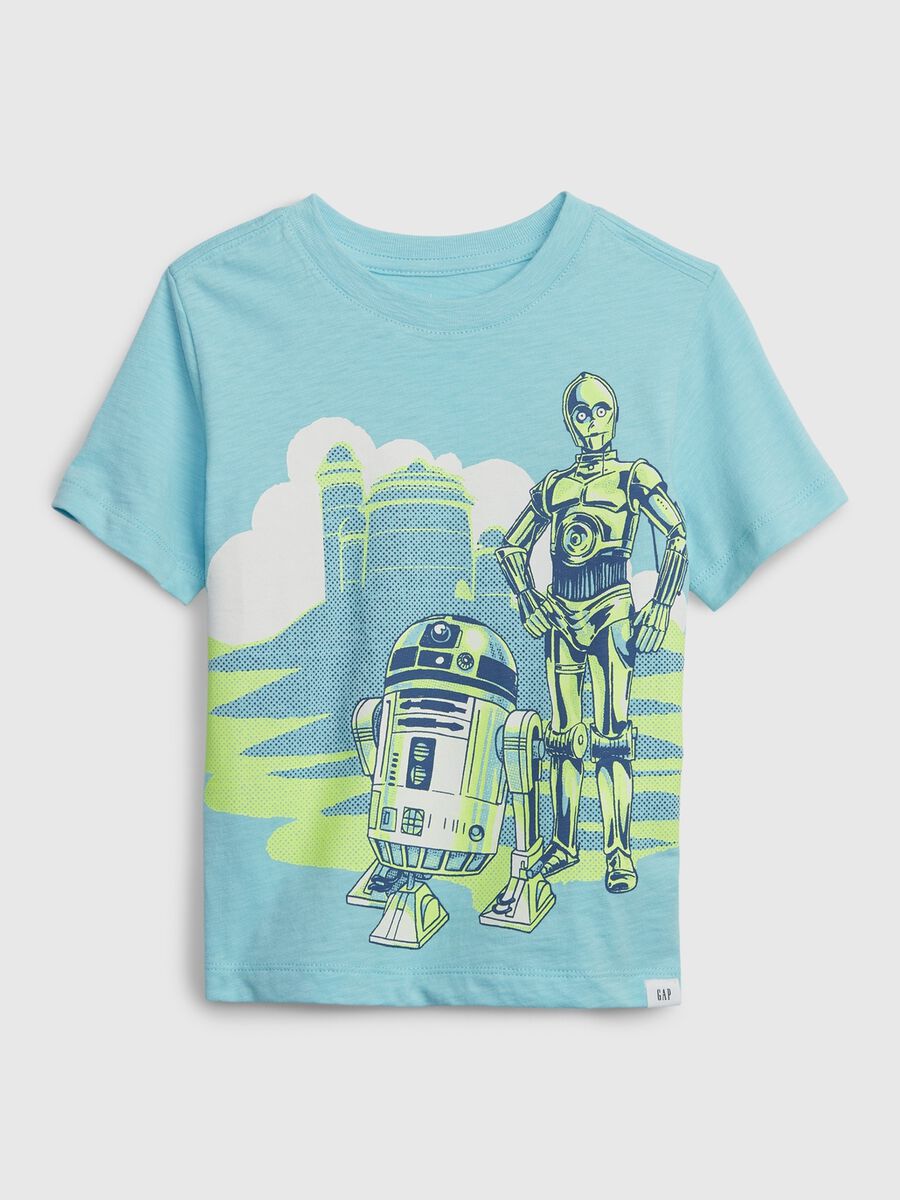T-shirt in cotone bio con stampa Star Wars Neonato_0