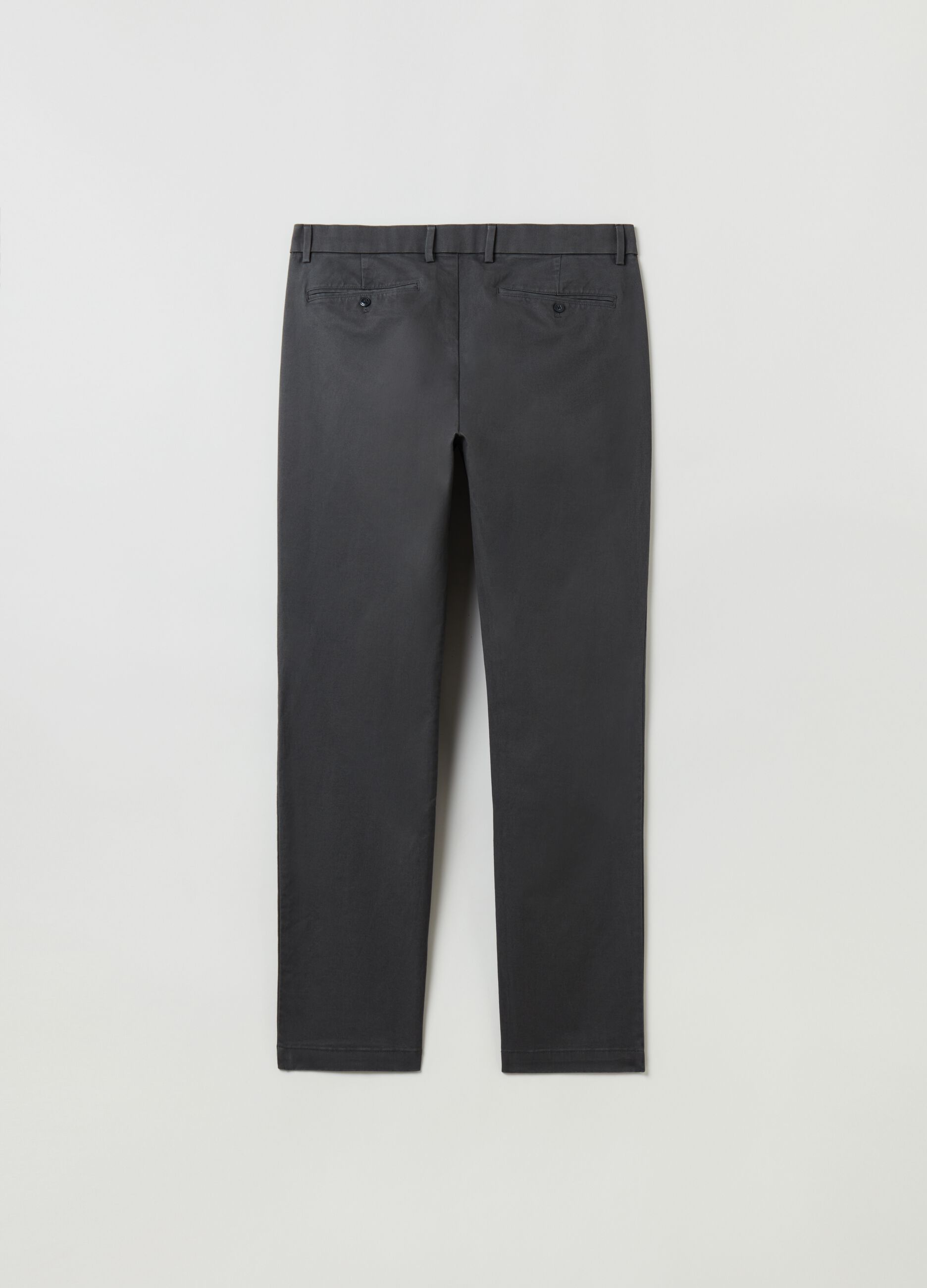 Pantaloni skinny fit in cotone stretch_2