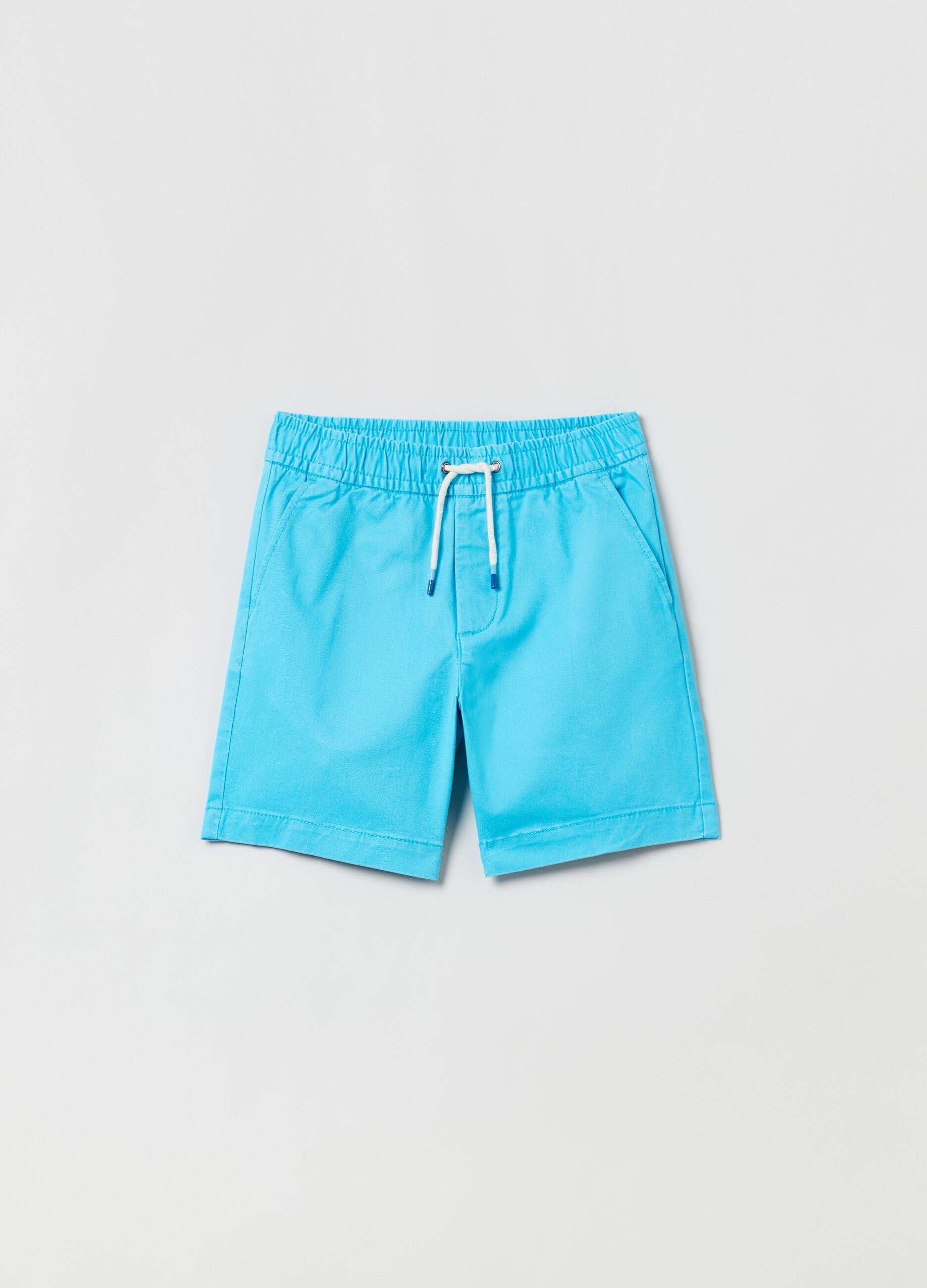Shorts in tela con coulisse