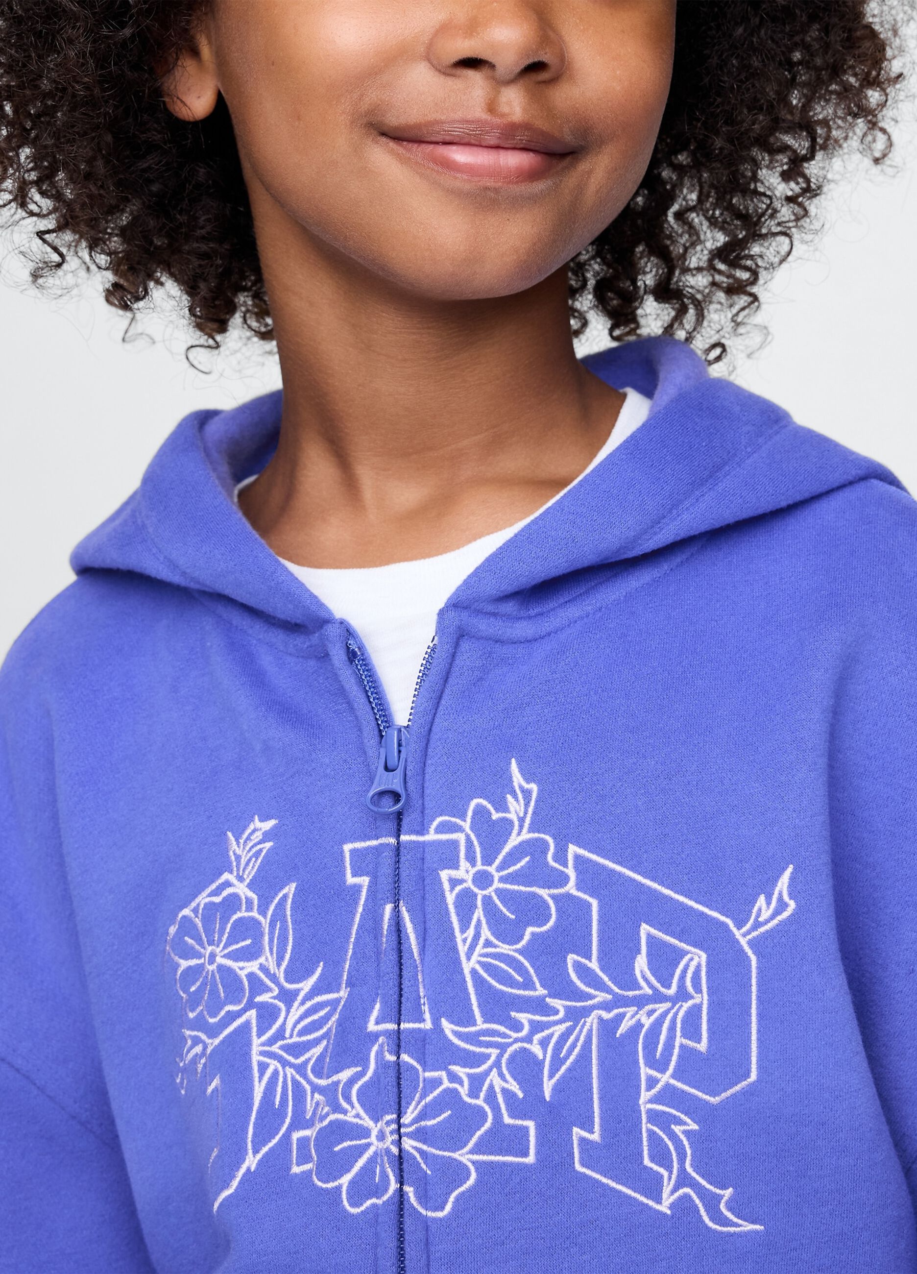 Purple full zip hoodie GAP Kids_3