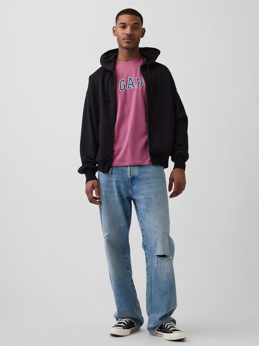 T-shirt a maniche corte con logo GAP in puro cotone Uomo_2