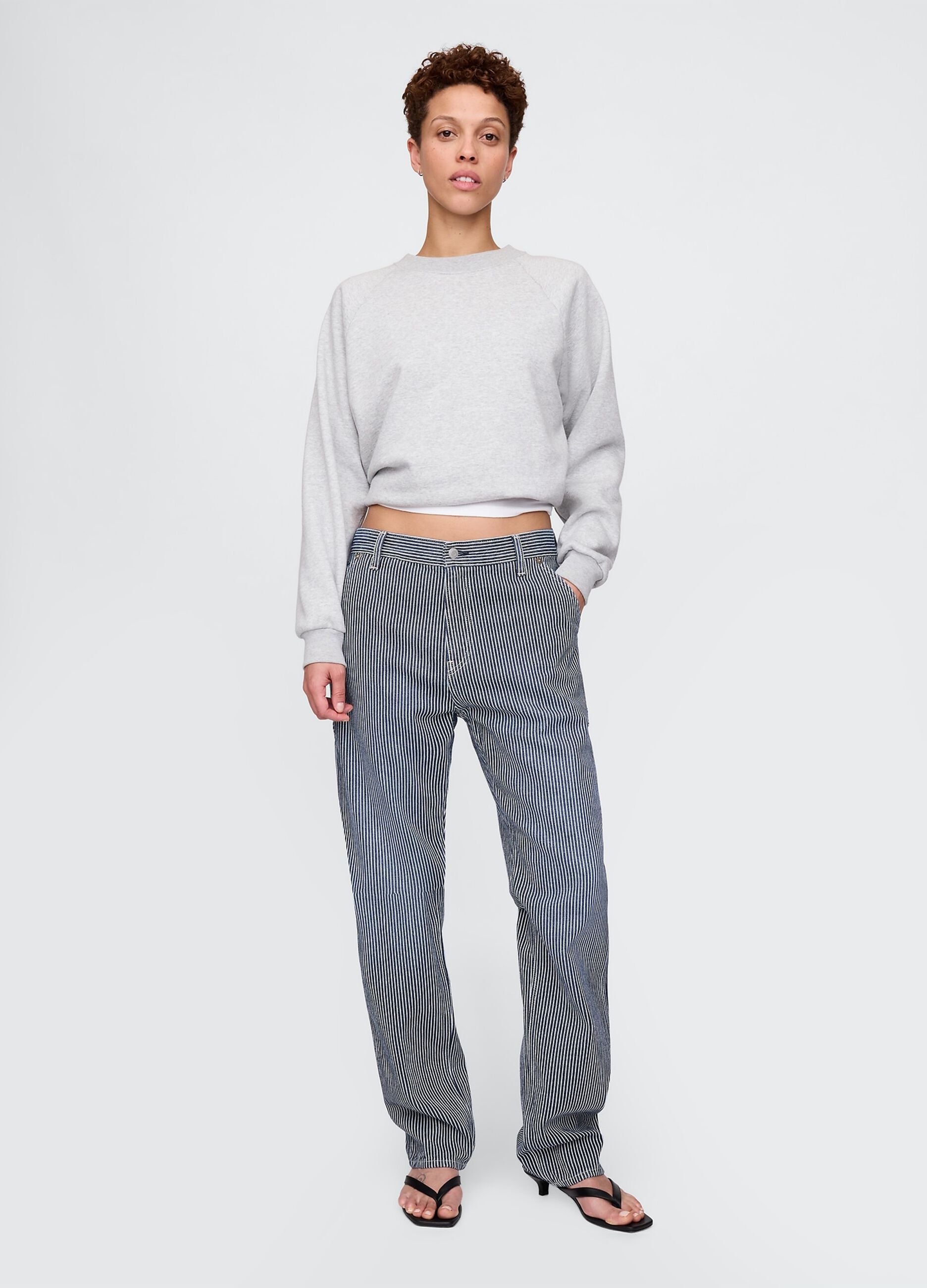 Jeans a righe in lyocell e cotone Gap_5