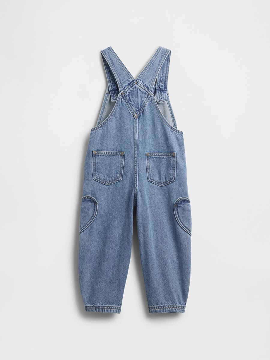 Salopette denim in cotone per bambina Bimba_2