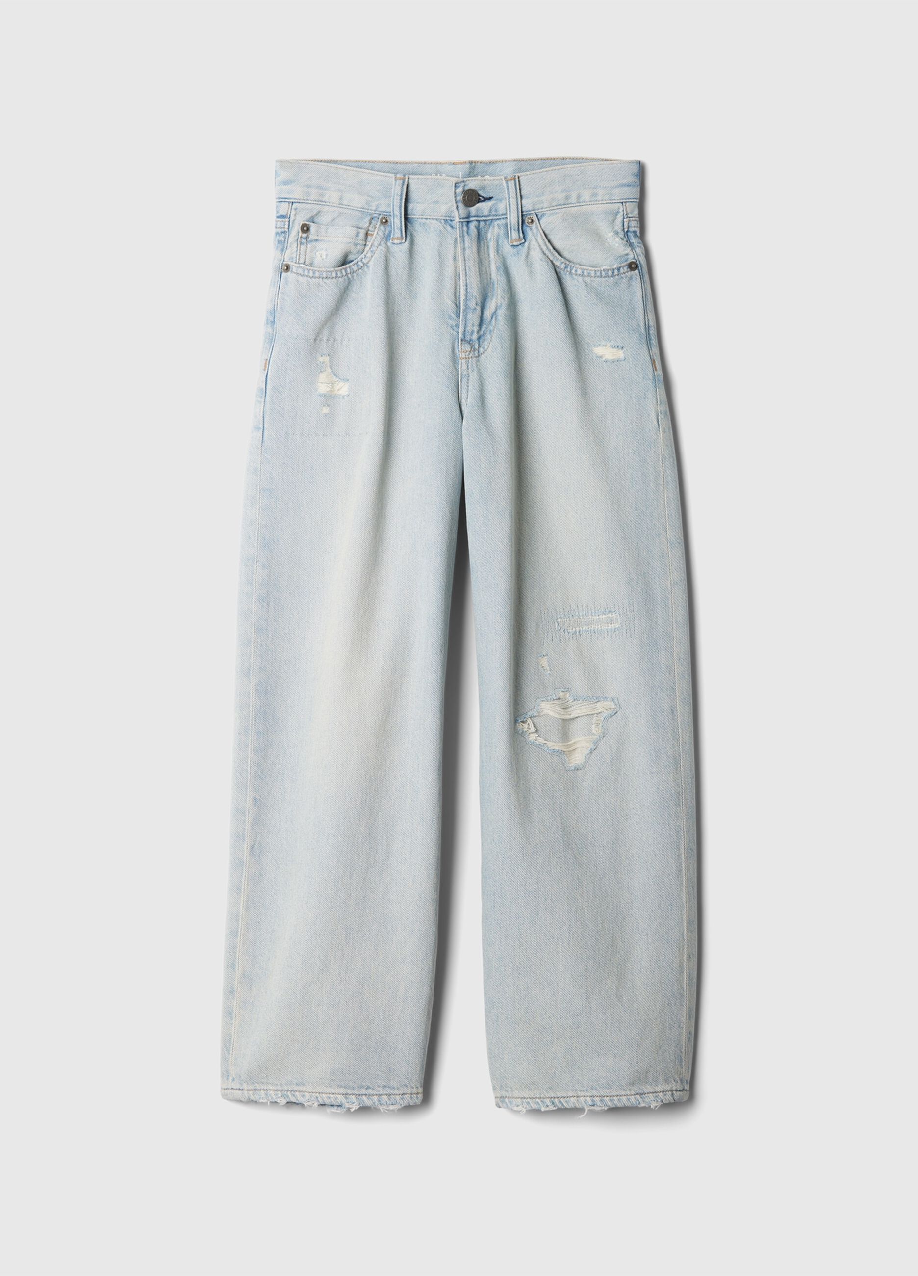 Jeans baggy fit con abrasioni_3