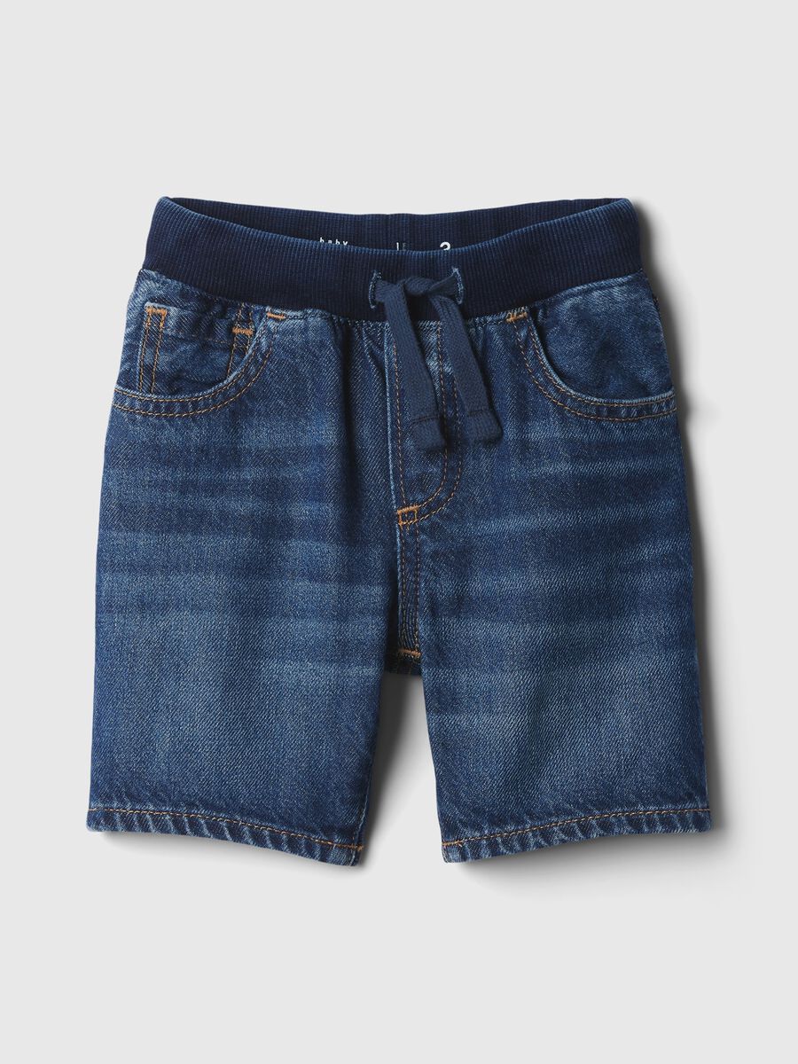 Bermuda in denim con coulisse Bimbo_0
