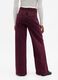 Pantaloni wide leg viola in cotone elasticizzato_2