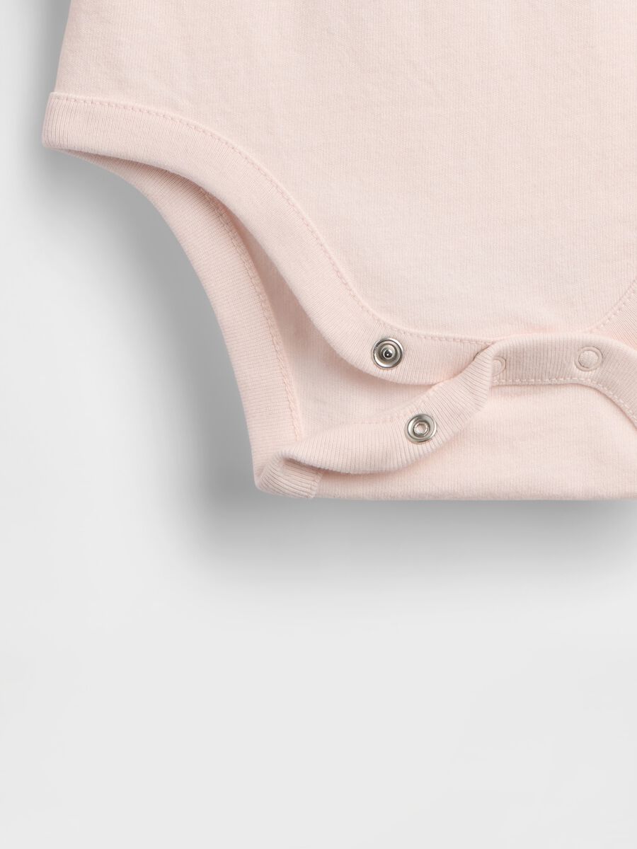 Pink cotton bodysuit for unisex newborns Newborn Boy_3