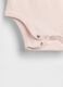 Pink cotton bodysuit for unisex newborns_3