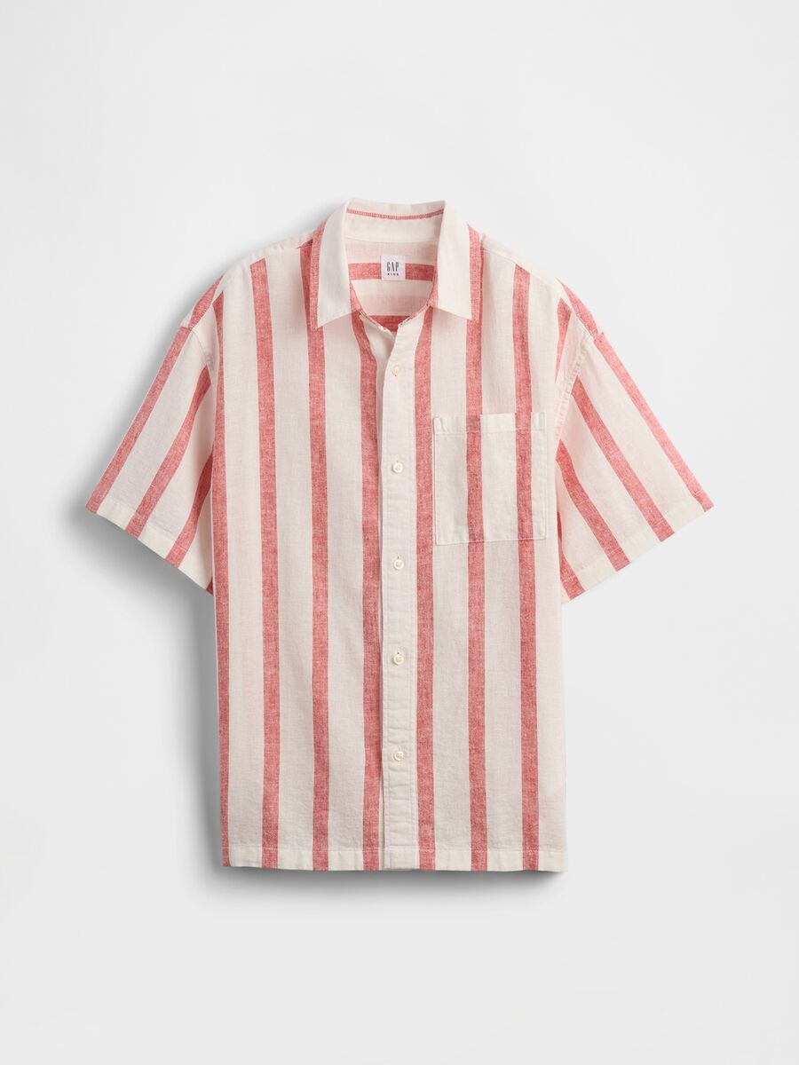 Camicia in lino e cotone Bambino_3